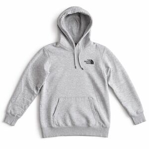 The North Face Logo Hoodie Graphic Fleece Pullover Cozy Outdoor Hiking Gray M